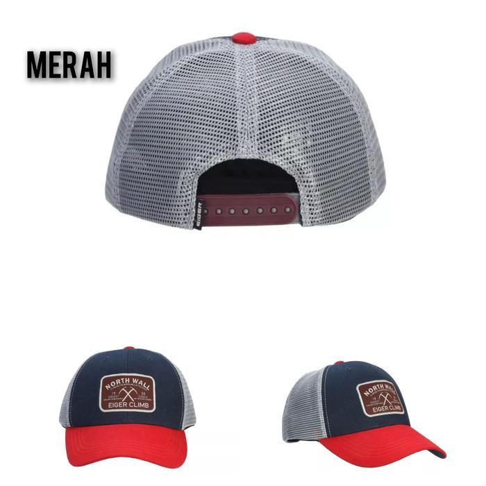 TOPI JARING TRUCKER OUTDOOR ORIGINAL PRODUCT EIGER NORTH WALL CAPS