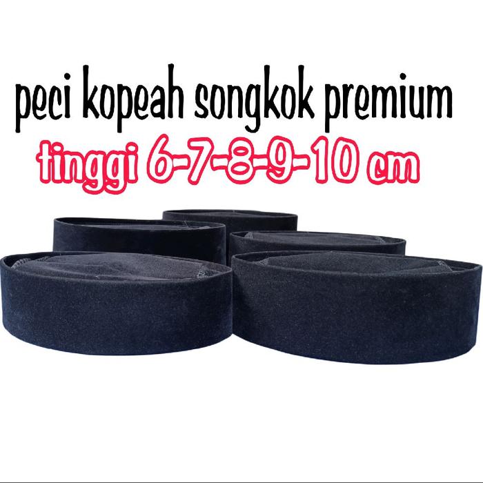 peci hitam polos ac Tinggi 6-7-8-9-10 nyaman tebal hitam pekat Muslim Baju Anak Pria Atasan Navy Jub