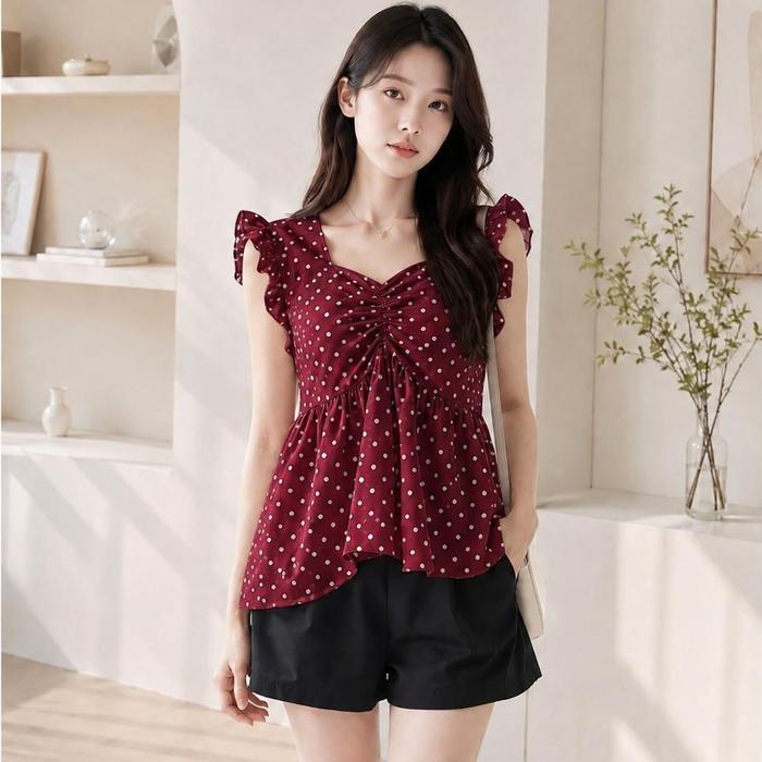 ZN - YOONA CUTE TOP / TOP WANITA KOREAN