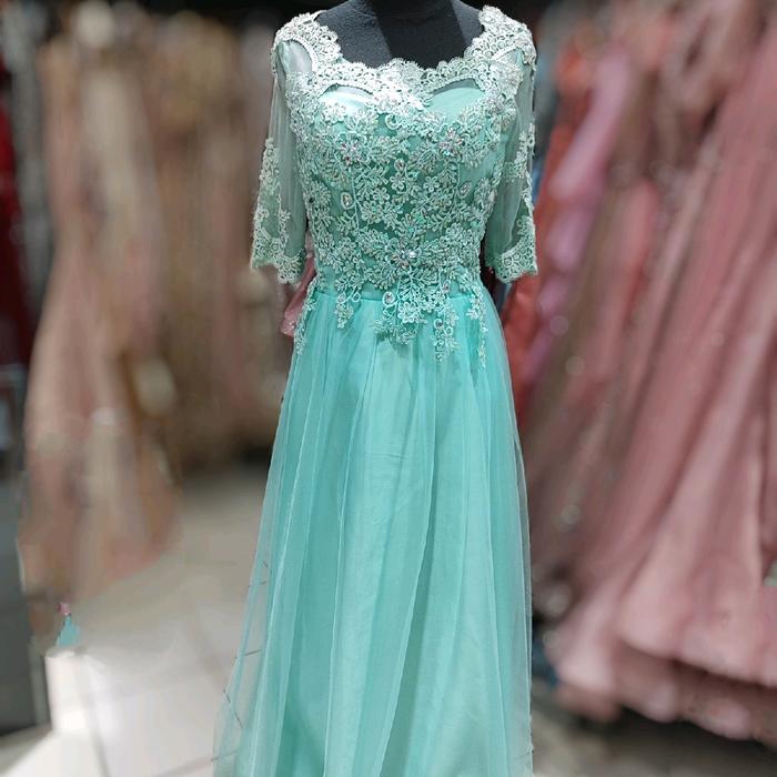 Dress tile hijau mint simple elegant