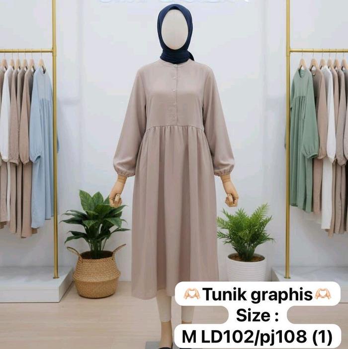 TUNIK DAN BLEZER GRAPHIS DAN SIMPLICITY ORIGINAL Baju Atasan