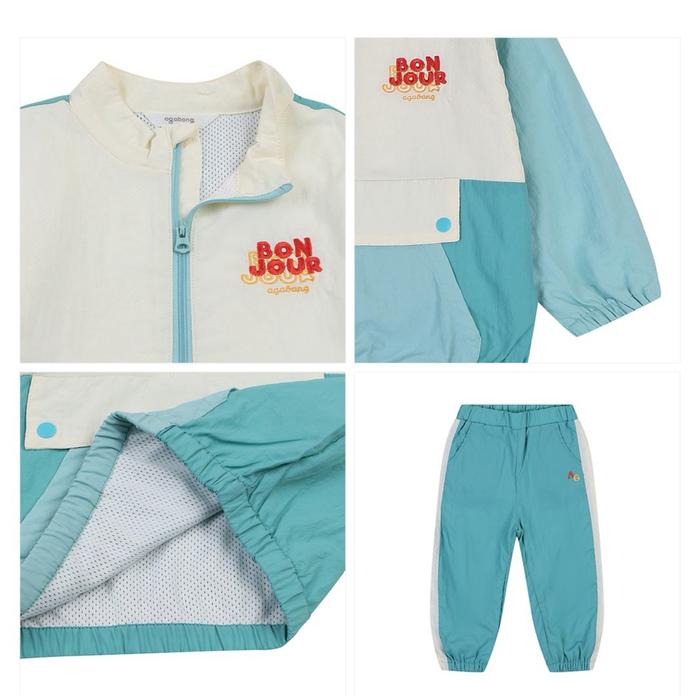 Ready Stok Setelan Anak Perempuan /Laki Laki Unisex Agabang Korea Store.Id