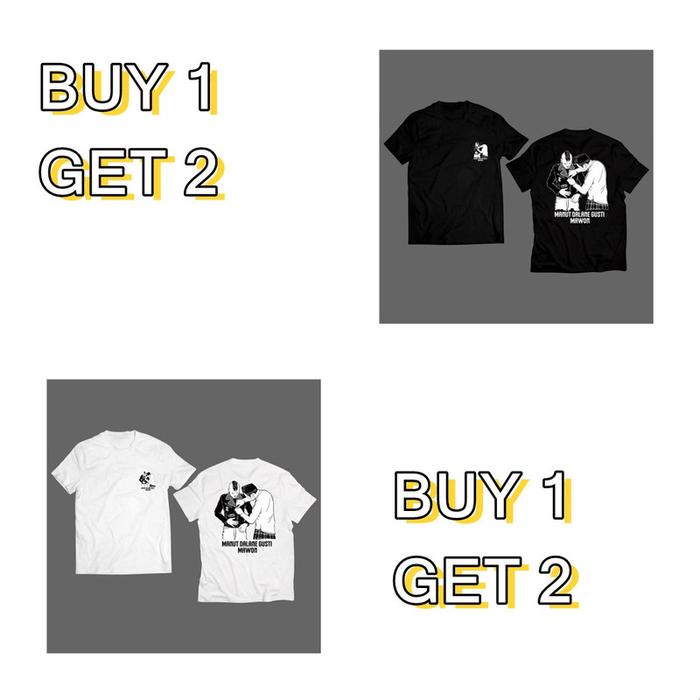 [ANAK KAOS] [BUY 1 GET 2] Kaos Oblong Desain "Manut Dalane Gusti Mawon" & Budaya Islam | Kaos Distro