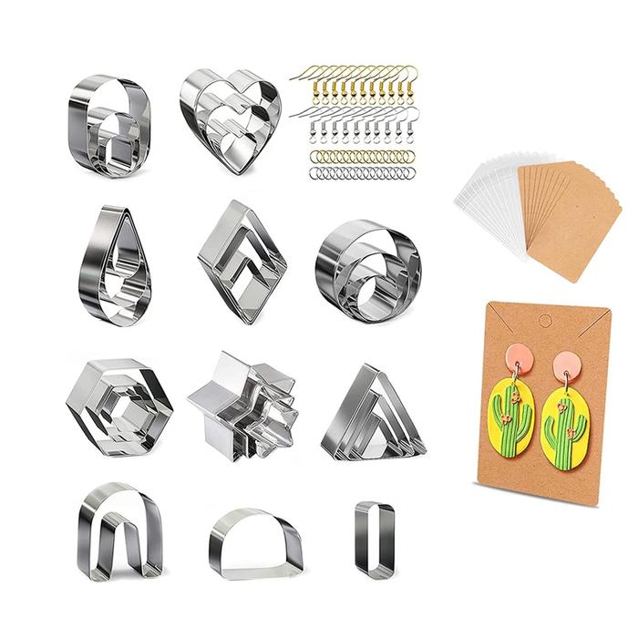 Polymer Clay Cutters For Earrings, 27Pcs Clay Earring Cutters With