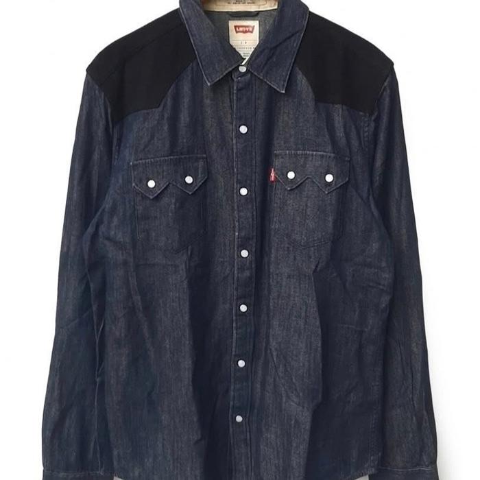 LEVIS WESTERN BARSTOW SATWOOTH DENIM JEANS SHIRT KEMEJA