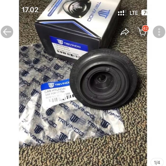 Tapak shock belakang verna/ avega