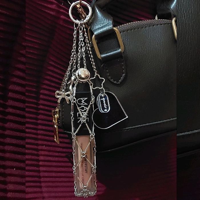 qnoir LIPSTICK CHARM Y2K HOLDER LIPSTICK CHAIN LIPSTICK