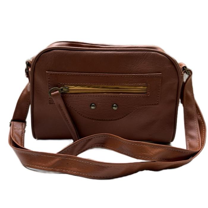 Handbag keren cantik dengan merah bata dan hitam tas selempang wanita dengan desain keren