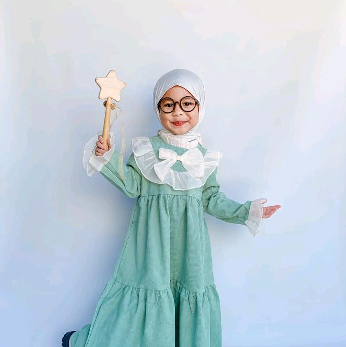 JH Gamis Syaira Ramadhan Ruffle Mode untuk Anak Perempuan Usia 6-9 Tahun - Dress, Fashion