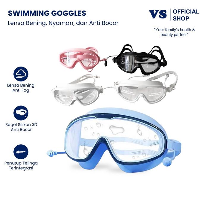 JOUYOU Kacamata Renang Diving Snorkeling Anti Fog Penutup Telinga Dewasa Remaja Anak JY192