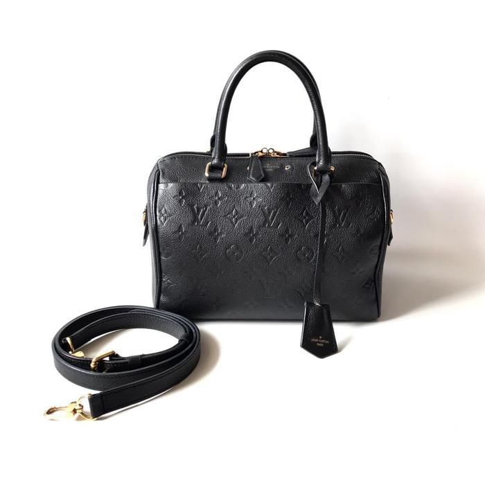 PRELOVED LV BANDOU 25 EMPRI BLACK