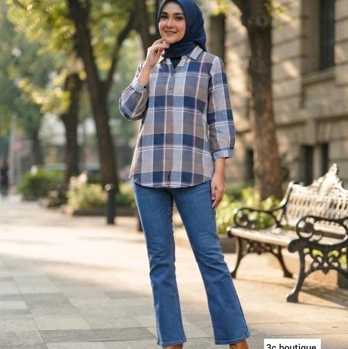 Blouse bahan triset by 3C