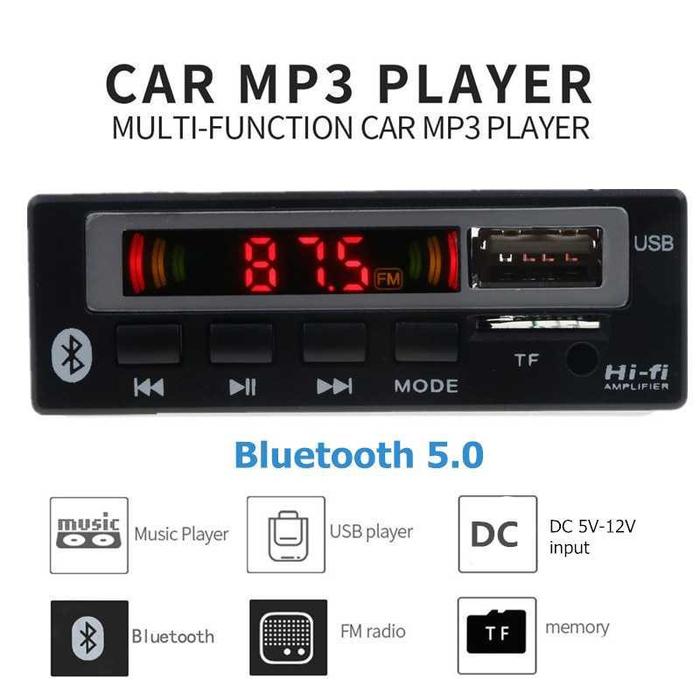 KEBIDU Tape Audio Mobil MP3 Player Bluetooth Wireless 12V - JSD-565 TIP MOBIL