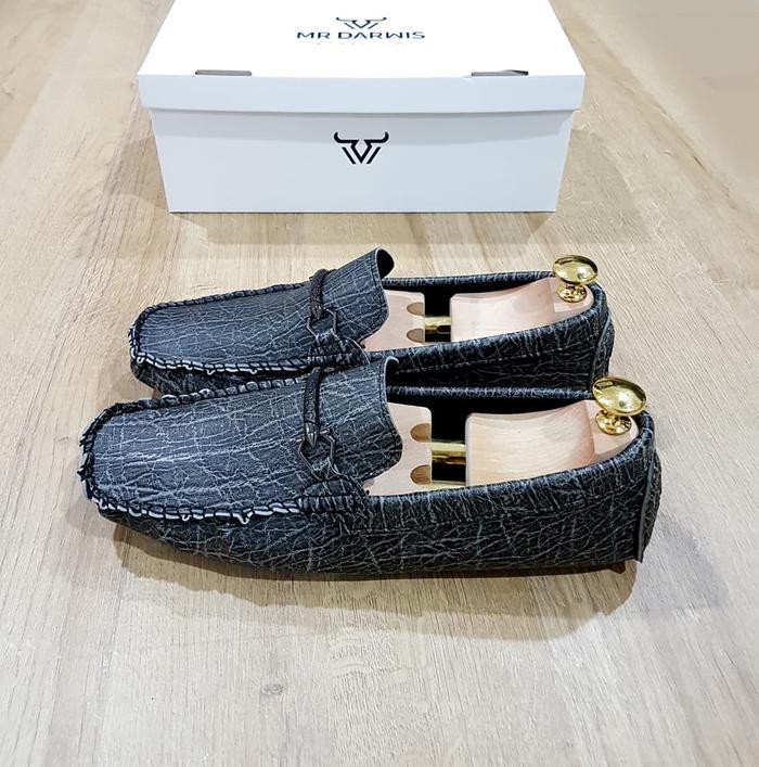 New Arrival Mr darwis sepatu loafers slip on mocassin pria kulit mr017