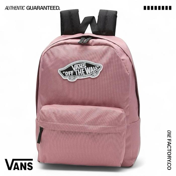 Vans Realm Backpack Pink 100%Original