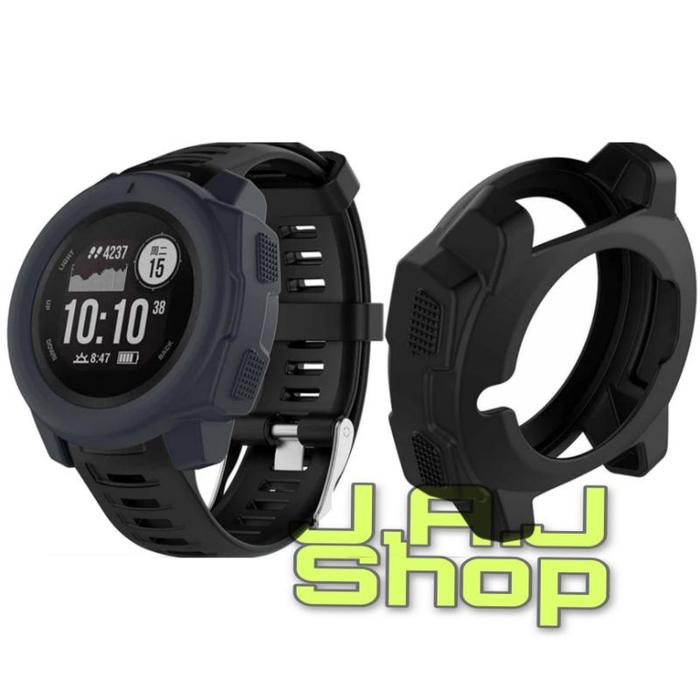 CASING COVER CASE SOFT SHEEL SILICONE GARMIN INSTINCT 2 1 SOLAR TACTICAL PELINDUNG BEZEL JAM TANGAN 