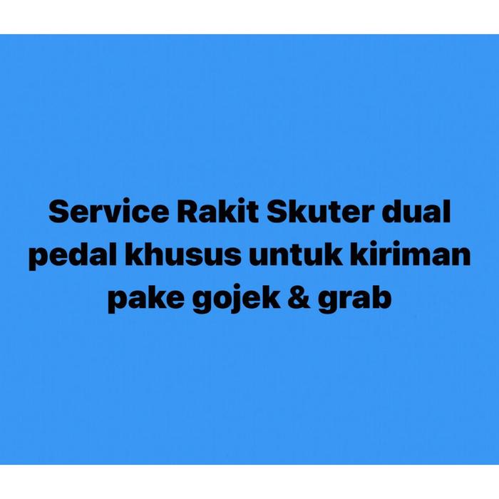Skuter Dual Pedal / Skuter Genjot Besi / Scooter Otoped