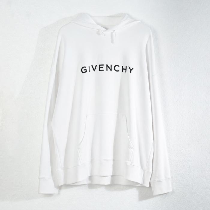Hoodie GIVENCHY TEXT LOGO BLACK WHITE HOODIE 100% ORIGINAL