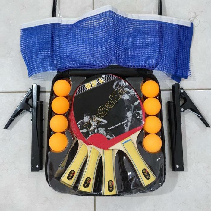Bet Tenis Meja Yasaka - Bat Pingpong Yasaka set bola net tiang Bed