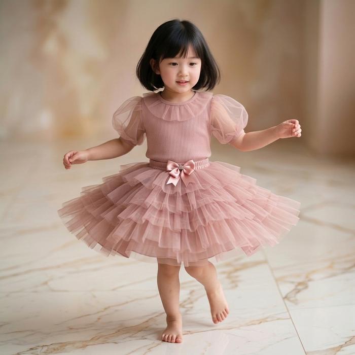 Setelan Rok Tutu Anak Perempuan Premium ALEXA