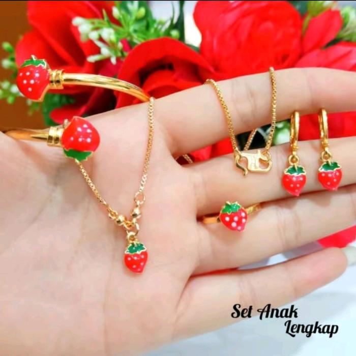 Set perhiyasan anak E.m.a.s free surt pembelian ( set perhiyasan anak)