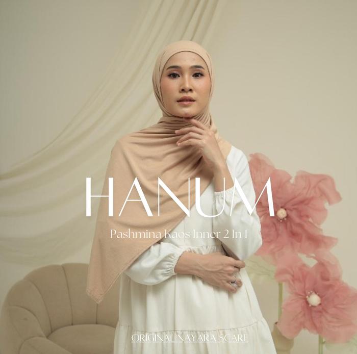 Pashmina Kaos Instan Plus Inner - Hanum