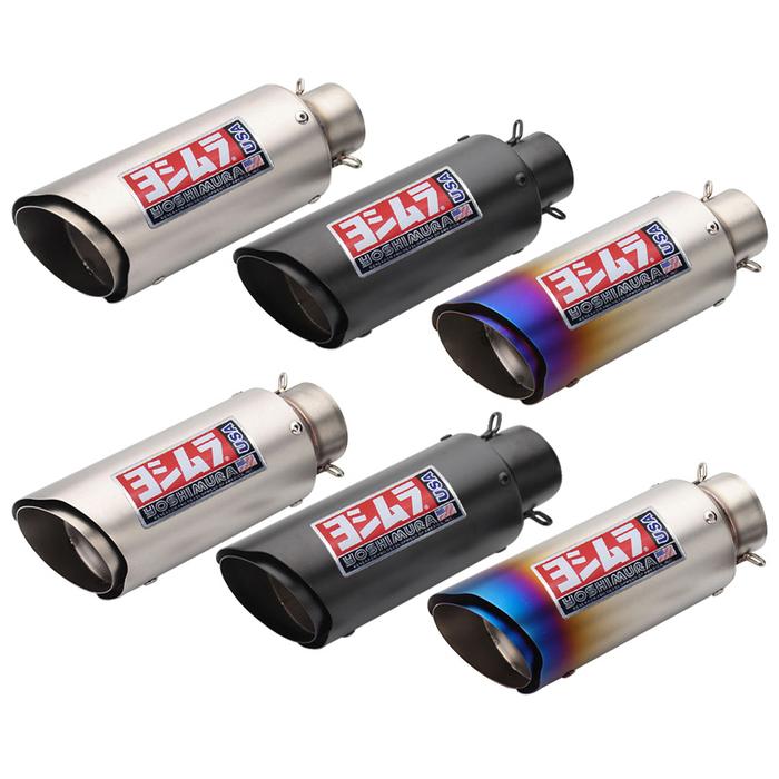 Inlet 51mm 61mm Motorcycle Exhaust Muffler Pipe Yoshimura Motorbike