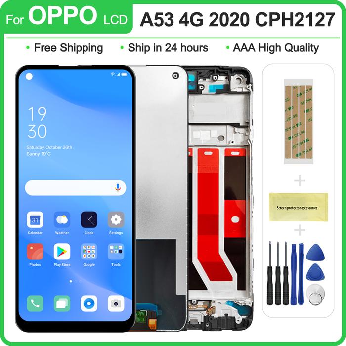 2020 Original 6.5" For Oppo A53 4G/ A53 5G LCD Display Touch Screen