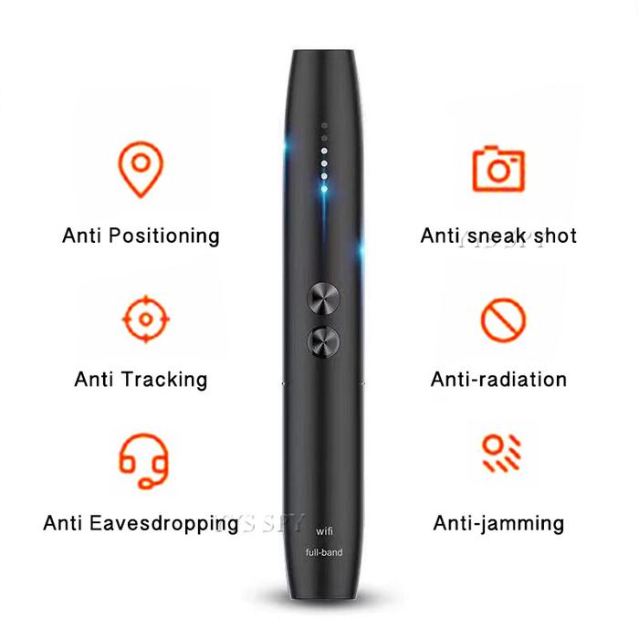 Detektor kamera Anti Candid, pena kamera mata-mata, nirkabel, Wifi RF