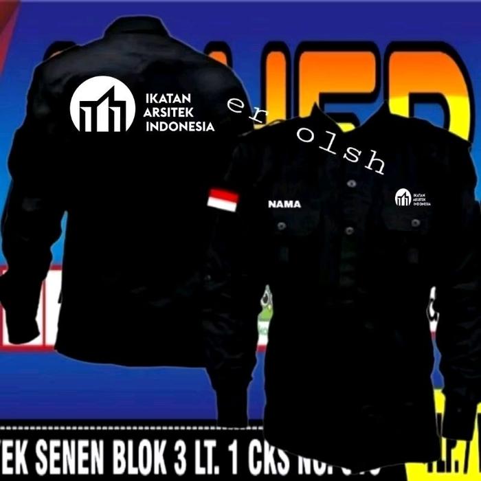 kemeja ikatan arsitek Indonesia baju ikatan arsitek Indonesia seragam ikatan arsitek Indonesia Pdh i