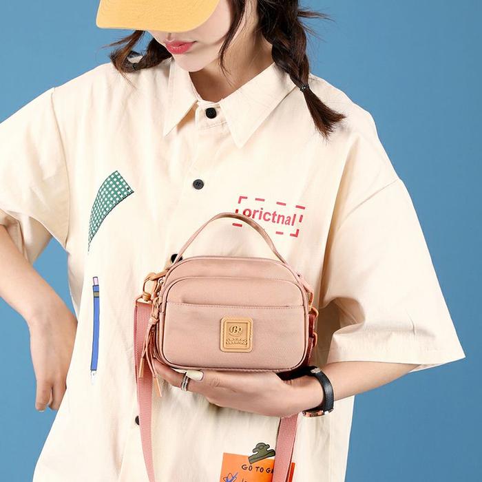 NEW BOBO FASHION - TAS SELEMPANG BOBO 00134 TAS PINGGANG WANITA NILON WATERPROOF