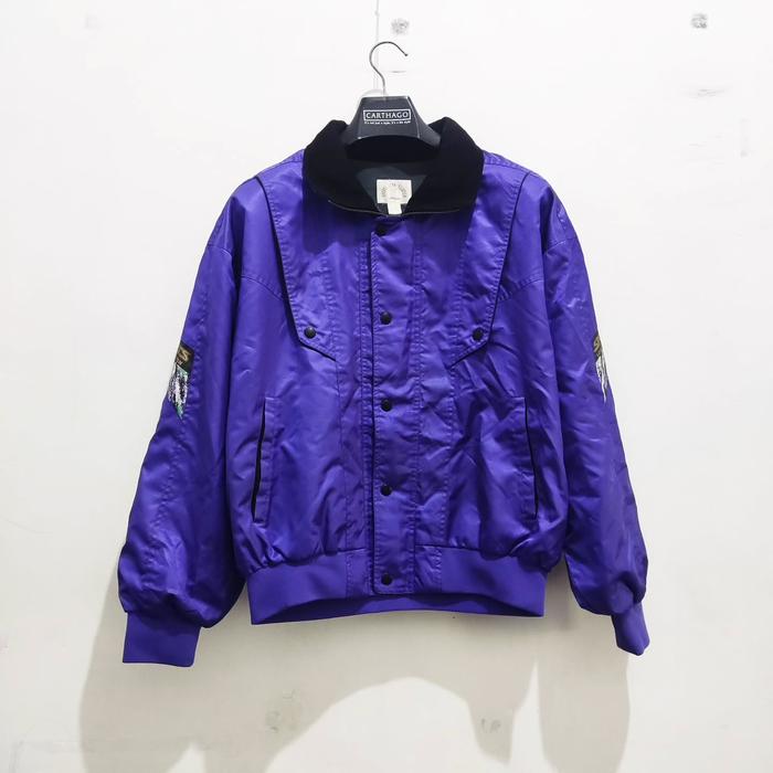 Mizuno Jaket Sport Racing Vintage Warna Ungu dengan Judul Produk Vintage Mizuno Jacket Sport Racing