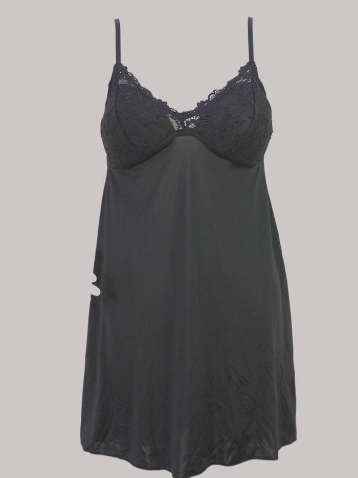 Lingerie / Baju Tidur Wanita Tanpa Kawat  Busa Sedang ST YVES Mix Hias Lace Sleepwear Pakaian Dalam 