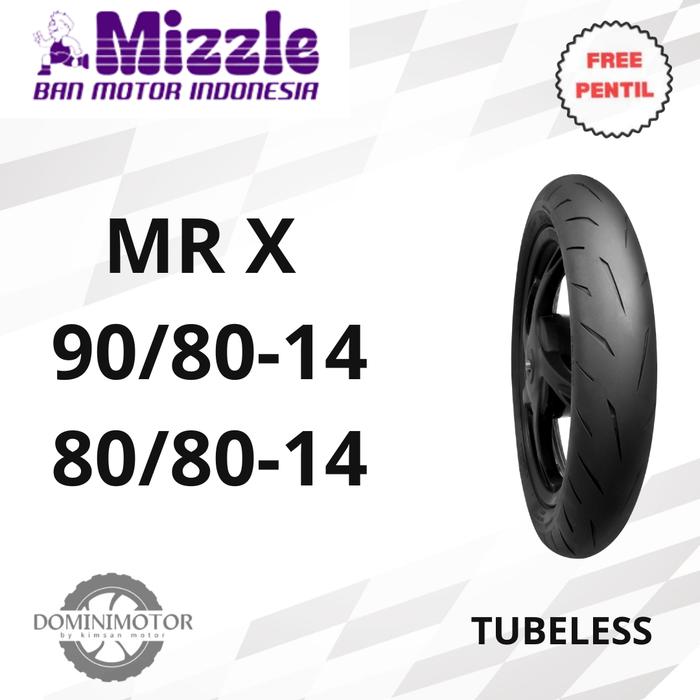 MIZZLE MR X Ring 14 Tubeless Soft Compound Ban Motor Matic Soft Compound