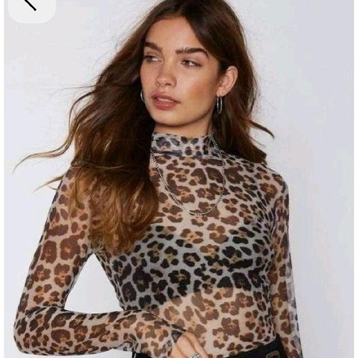 Baju senam Leopard Pola Hewan untuk Wanita - Desain Elegan dan Menarik - Fashion