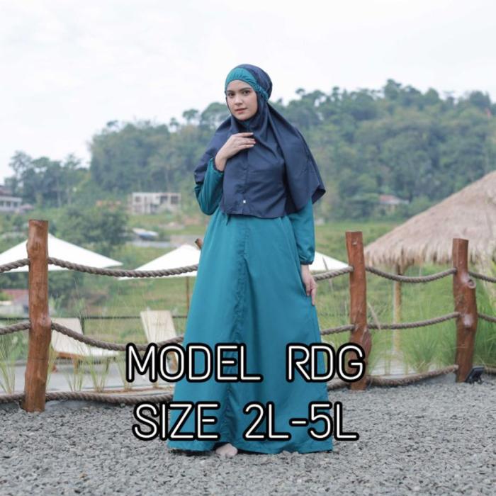 Renang Gamis Syari' Jumbo/ Baju Renang Big Size (Size 2L-5L)