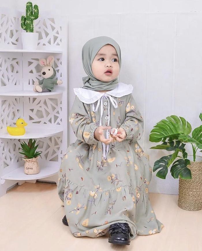 (READY STOK) Gamis Rayon Anak | Gamis Baby bahan Rayon | GAMIS GHANIA 100% asli