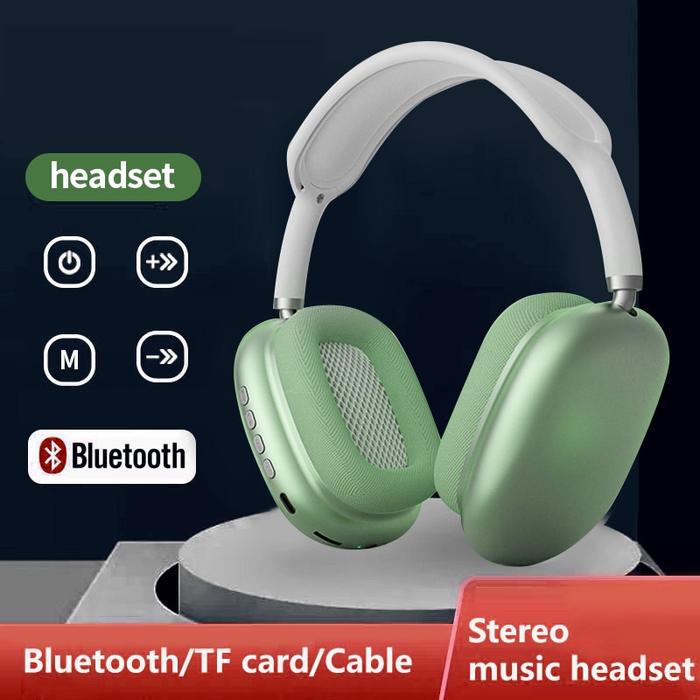 P9Max Bluetooth Headset Headset Wireless Works With Apple Air MAS