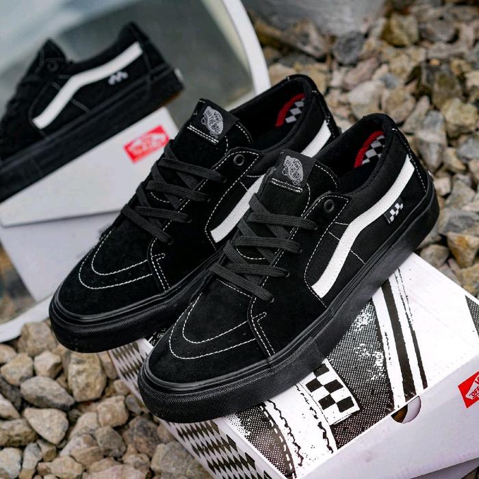Vans Sk8 Low Pro Skate Black Marshmallow Original
