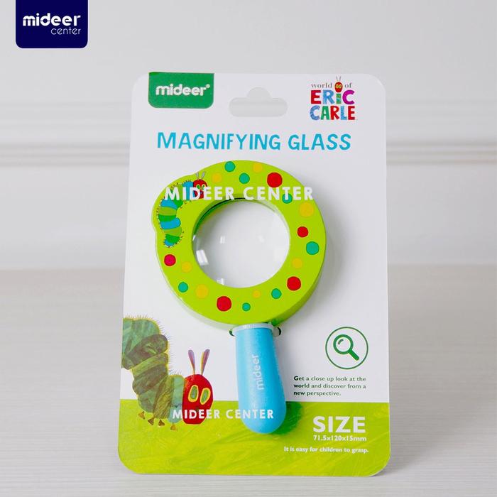 Mideer Eric Carle Magnifying Glass Kaca Pembesar Anak Cembung Belajar Melihat Alam