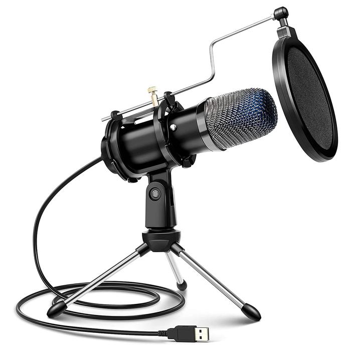 Usb Wired Condenser Microphone for Pc Gaming Mic Karaoke Anti-Shake