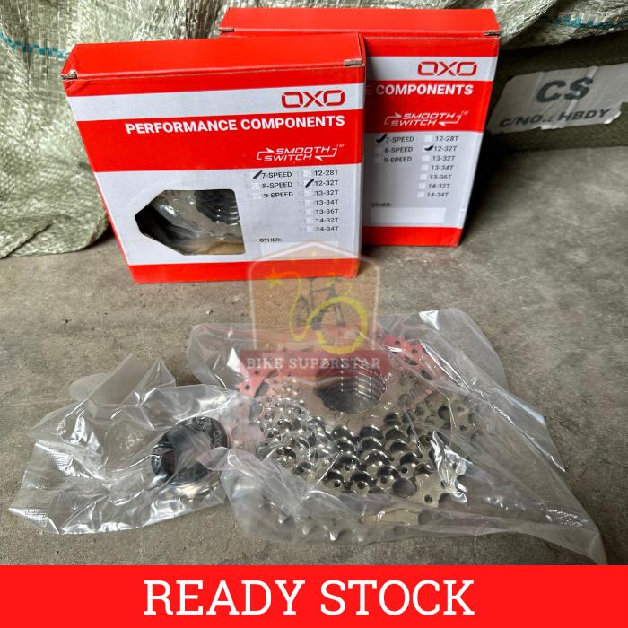(COD) SPROCKET SEPEDA CASSETTE SLOP 7 SPEED 12 - 32T OXO SK7-32 LIPAT MTB GUNUNG ROAD BIKE KASKADA O