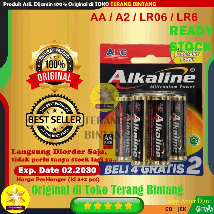 Baterai AA A2 ABC Alkaline 1.5V Battery Batere Baterei