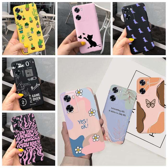 For OPPO A77 Case Fashion Soft TPU Silicone Back Cover For OPPO A77