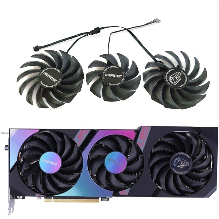 NEW 90MM 4PIN RTX 3070 3080 iGame Ultra GPU Fan，For Colorful Geforce RTX 3060Ti 3070 3080 iGame Ultr