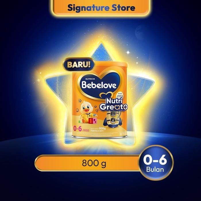BEBELOVE 0-6 BULAN 800Gram, SUSU FORMULA, SUSU BAYI, SUSU BEBAS LAKTOSA SUKROSA, BEBAS GULA
