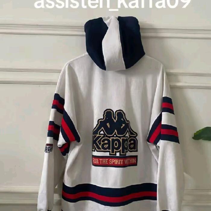 hoodi kappa vintage Pria Unisex Hoodie Panjang Motif