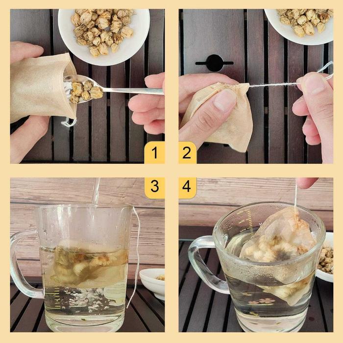 Kantong Teh Celup Kertas Disposable Tea Bag 100 PCS 5 x 7 cm - TB75