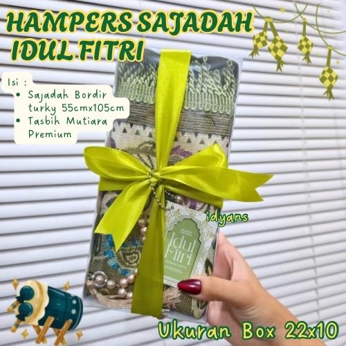 (MIKA SARUNG SAJADAH) HAMPERS SAJADAH BORDIR / HAMPERS SARUNG TENUN / HAMPERS IDUL FITRI / HAMPERS L