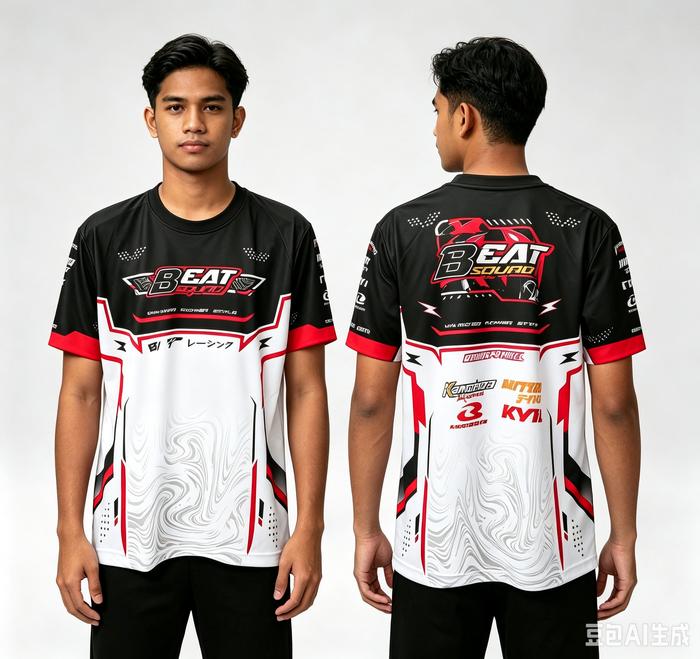Jersey Racing Pria Oversize Sportwear Motif Racing 3D Quick Dry Kaos Balap Premium